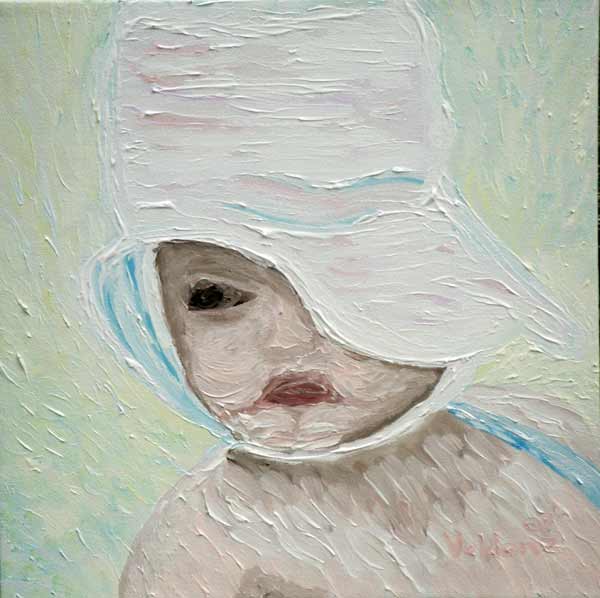 Girl with White Bonnet